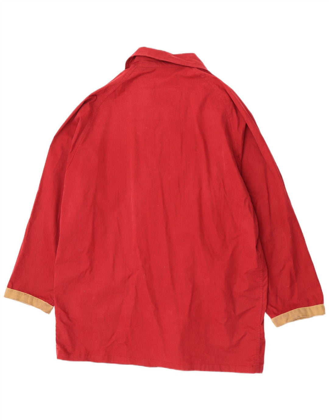 Polbot Womens Oversized Utility Jacket UK 18 XL Rød Colourblock Bomuld