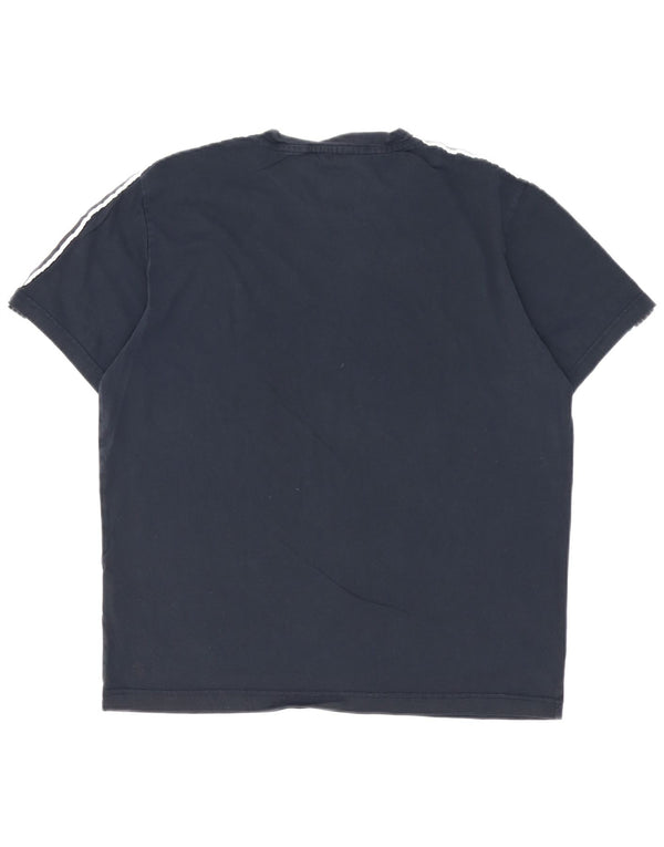 Champion Herre grafisk T-shirt Top Stor marineblå bomuld