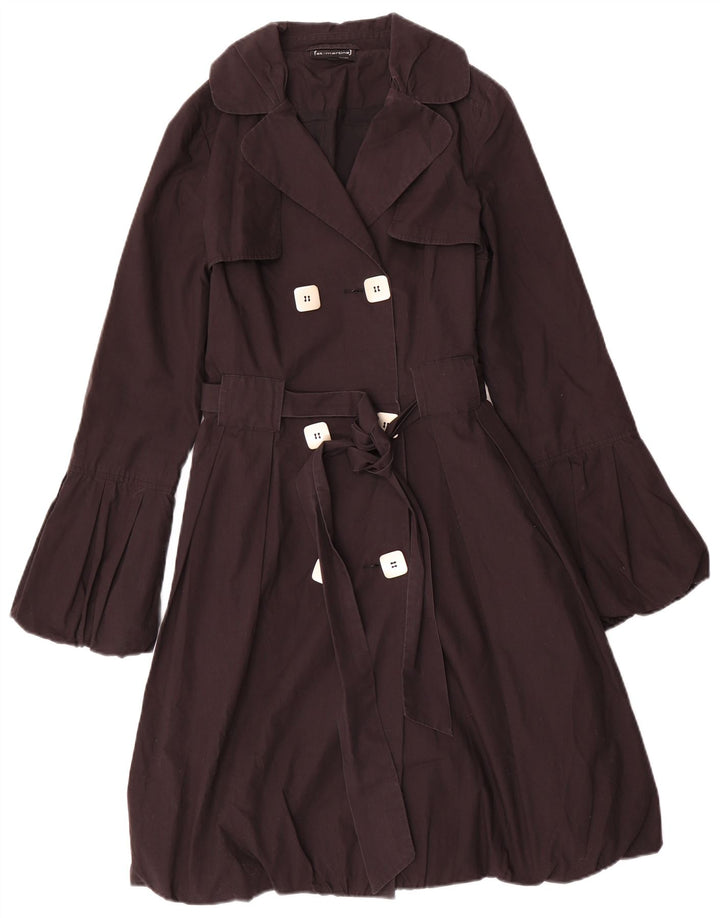 St- Martins Trench Coat til kvinder UK 12 Medium Sort