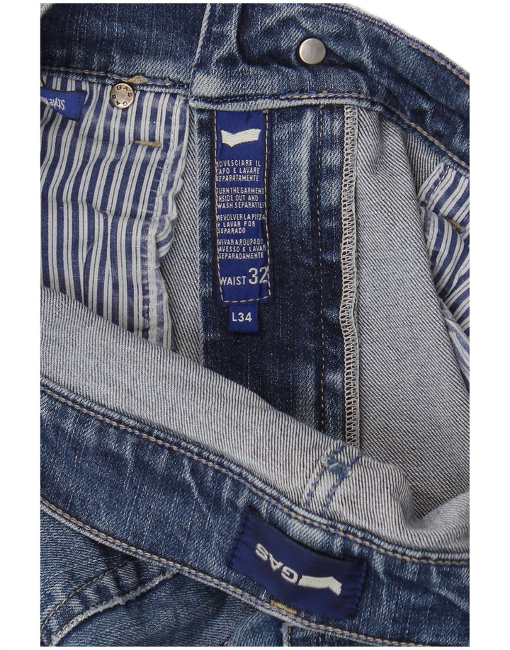 Gas Slim Jeans til mænd W32 L34 Blå