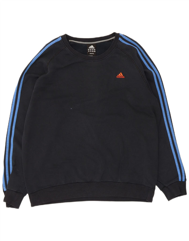 Adidas Herre Sweatshirt Jumper XL Sort Bomuld