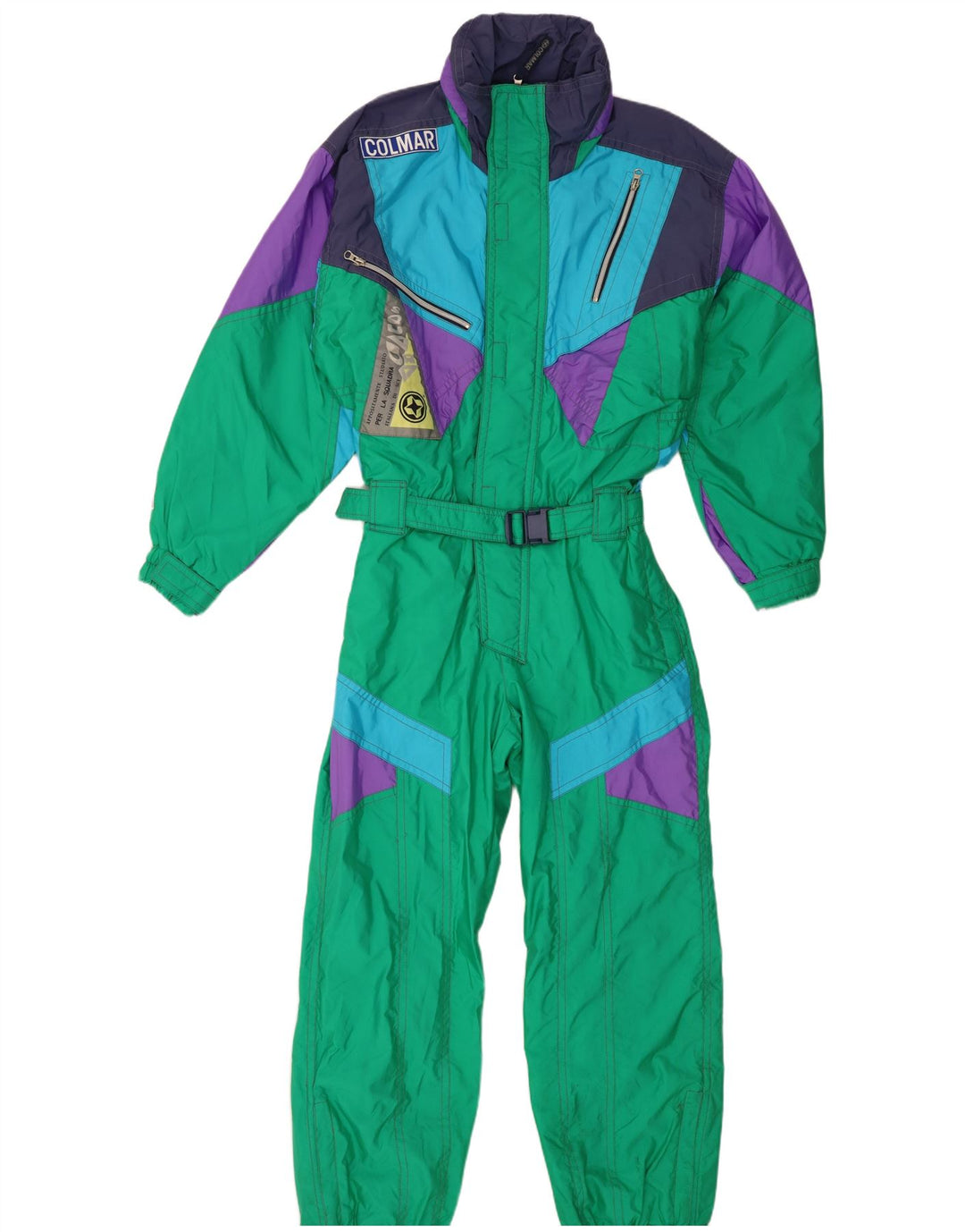 Colmar Herre Ski Jumpsuit IT 48 Medium Green Colourblock