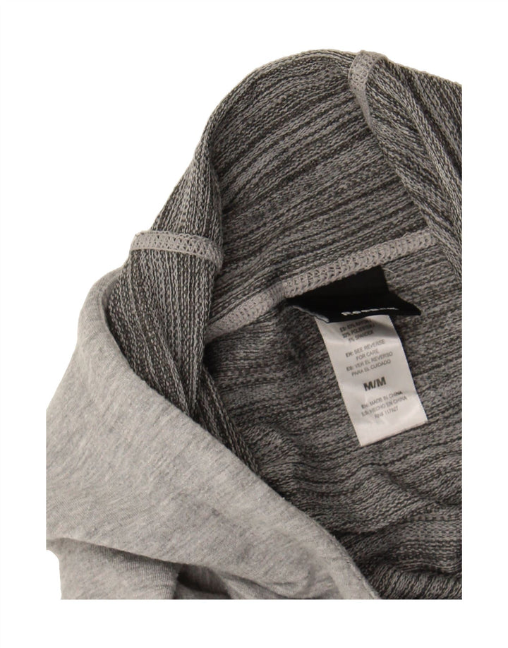 REEBOK Womens Hoodie Jumper UK 14 Medium Grey Rayon Vintage Reebok and Second-Hand Reebok from Messina Hembry 