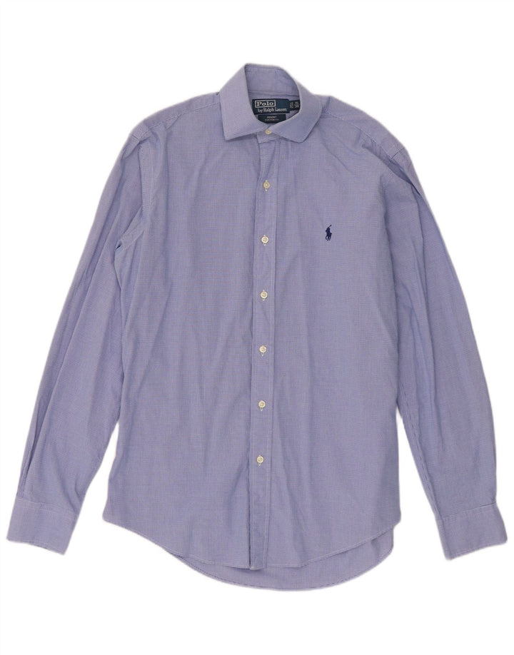 Polo Ralph Lauren Herre Regent Skjorte Størrelse 38 15 Medium Blue Gingham