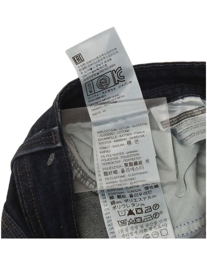 Levi's Dame 529 Curvy Bootcut Jeans W31 L30 Marineblå Bomuld