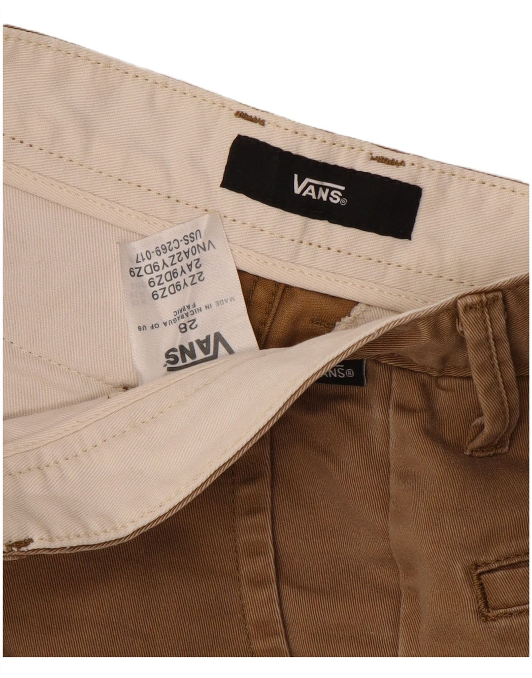 Vans Herre Casual Shorts W28 Medium Beige