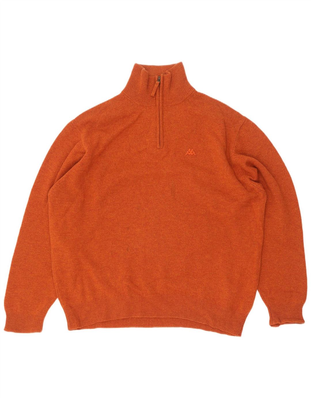 Kappa Herre Zip Neck Jumper Sweater XL Orange