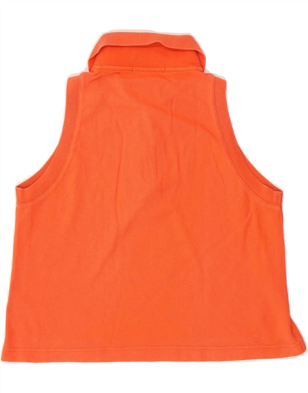 FILA Womens Sleeveless Polo Shirt IT42 Medium Orange Vintage Fila and Second-Hand Fila from Messina Hembry 