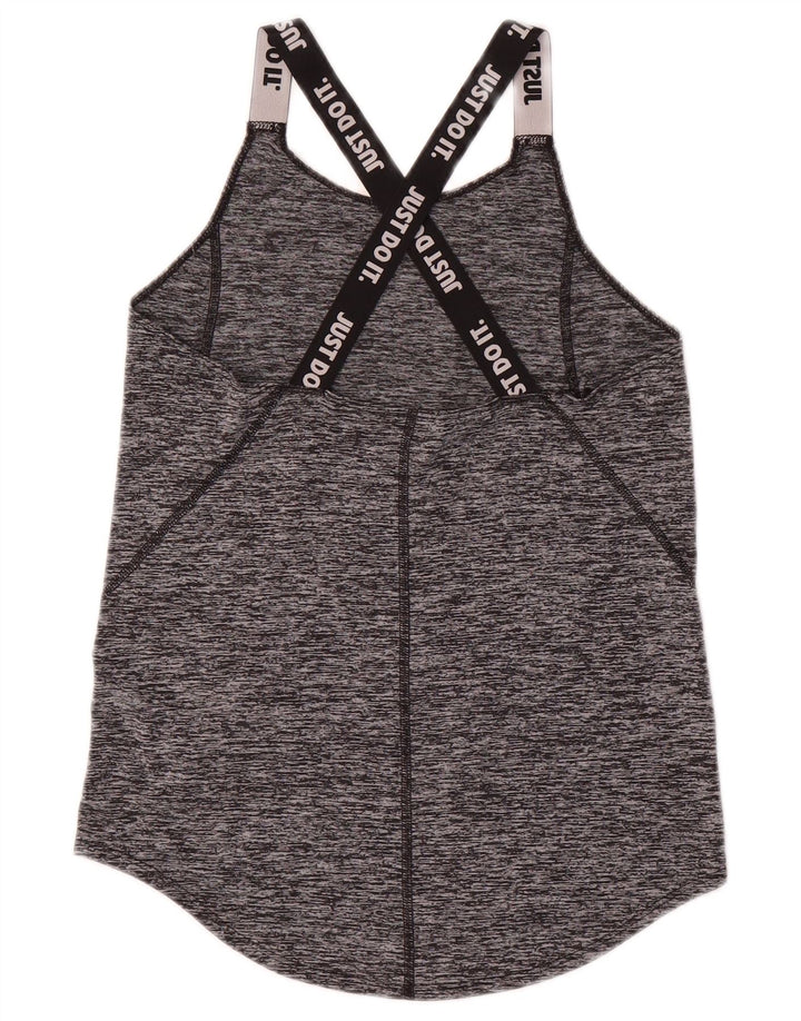 Nike piger grafisk vest top 12-13 år stor grå flækket polyester