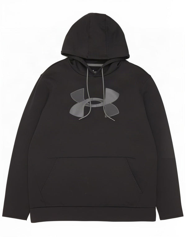 Under Armour Herre Cold Gear Grafisk Hoodie Jumper XL Sort