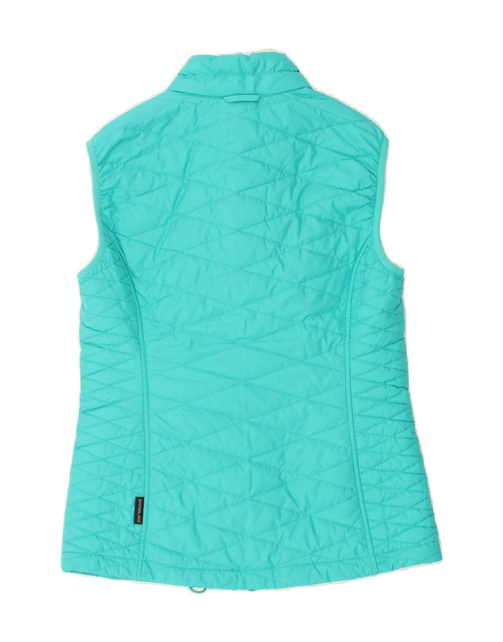 JACK WOLFSKIN Womens Padded Gilet UK 6 XS Turquoise Polyester Vintage Jack Wolfskin and Second-Hand Jack Wolfskin from Messina Hembry 