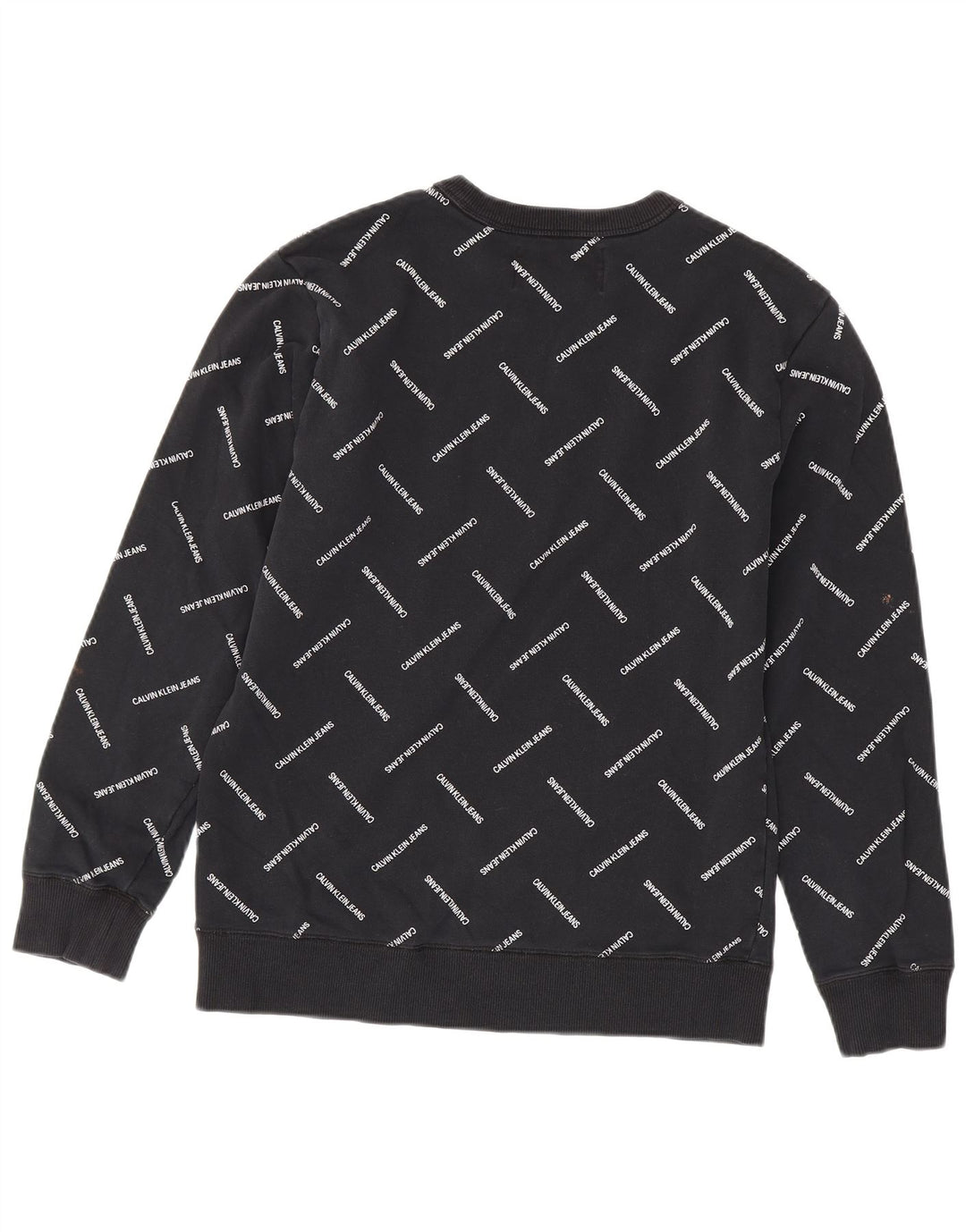 CALVIN KLEIN JEANS Grafisk sweatshirt til mænd Medium Sort Bomuld