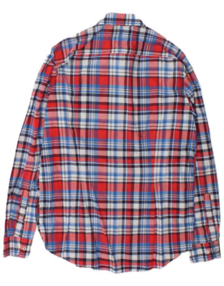 Tommy Hilfiger Herre Slim Fit skjorte Stor rød ternet bomuld