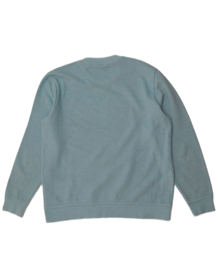 Besætningstøj Herre sweatshirt Jumper Medium Blå Bomuld