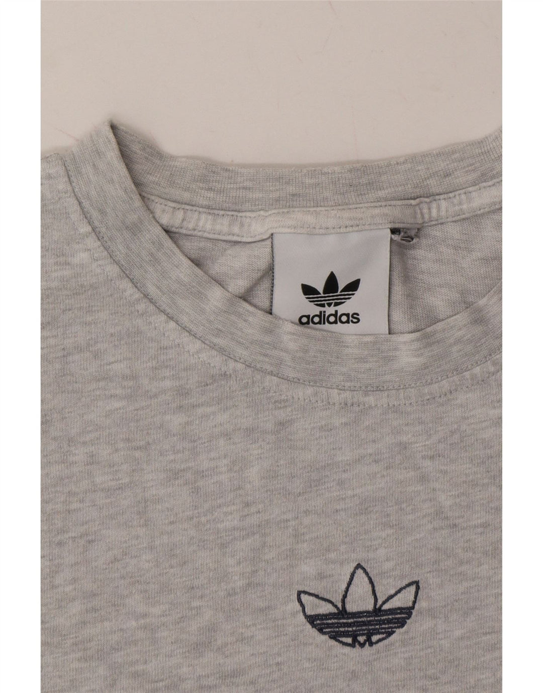 ADIDAS Mens T-Shirt Top Medium Grey Cotton Vintage Adidas and Second-Hand Adidas from Messina Hembry 