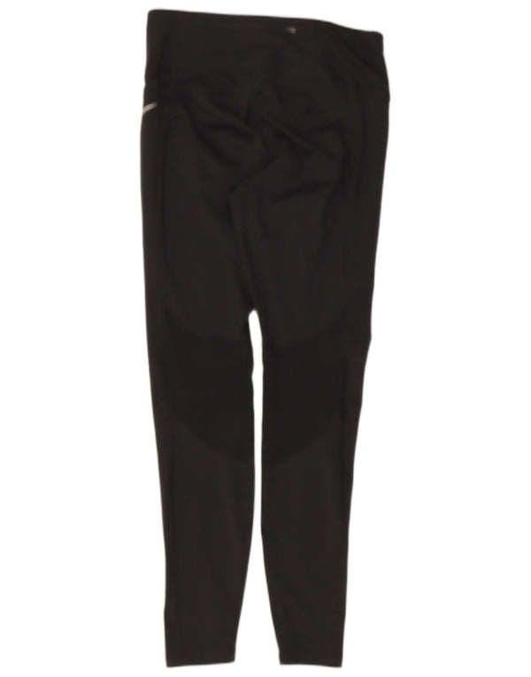 Nike Dame Dri Fit Leggings UK 12 Medium Sort Polyester