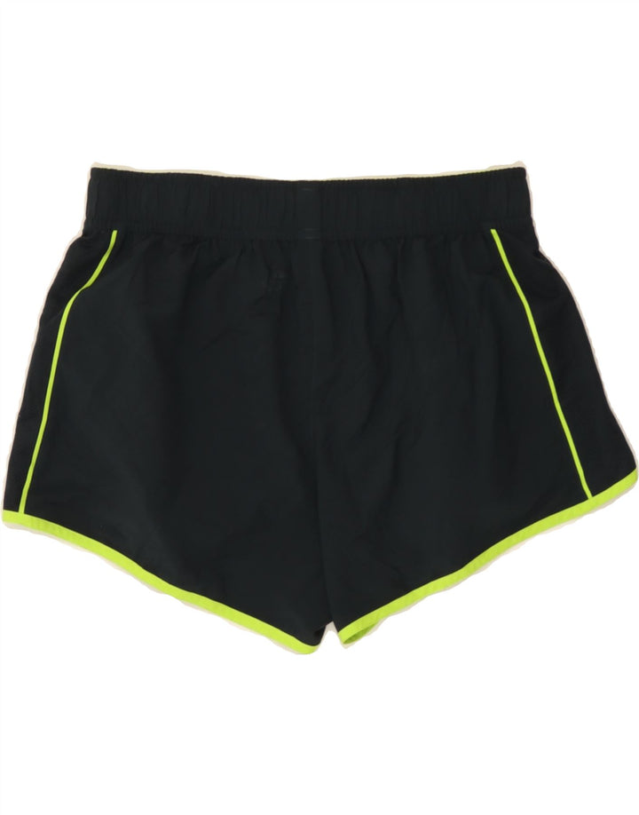 ADIDAS Womens Sport Shorts UK 12/14 Medium  Black Polyester Vintage Adidas and Second-Hand Adidas from Messina Hembry 