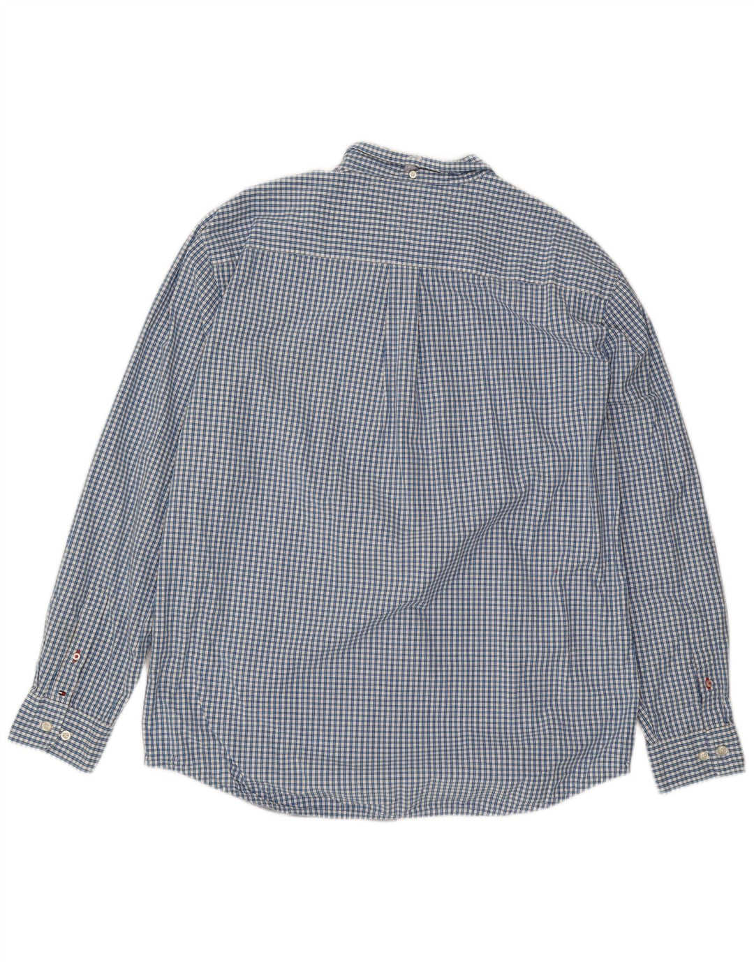 Tommy Hilfiger Herre Classic Fit skjorte XL Blå Gingham Bomuld
