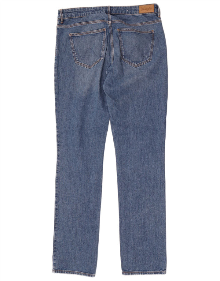 Wrangler lige jeans til kvinder W30 L32 blå bomuld