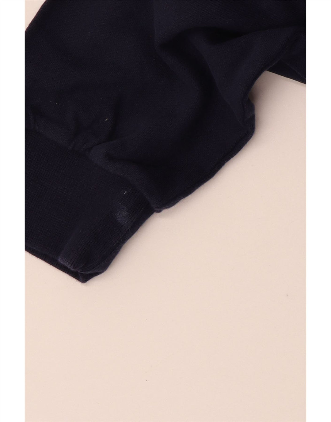 SUPERDRY Womens Oversized Crop Rugby Polo Shirt UK 12 Medium Navy Blue