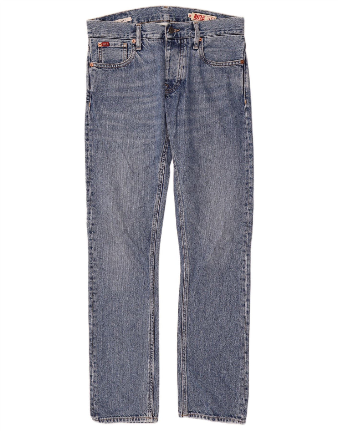 Rifle Dame Luke Straight Jeans W30 L32 Blå Bomuld