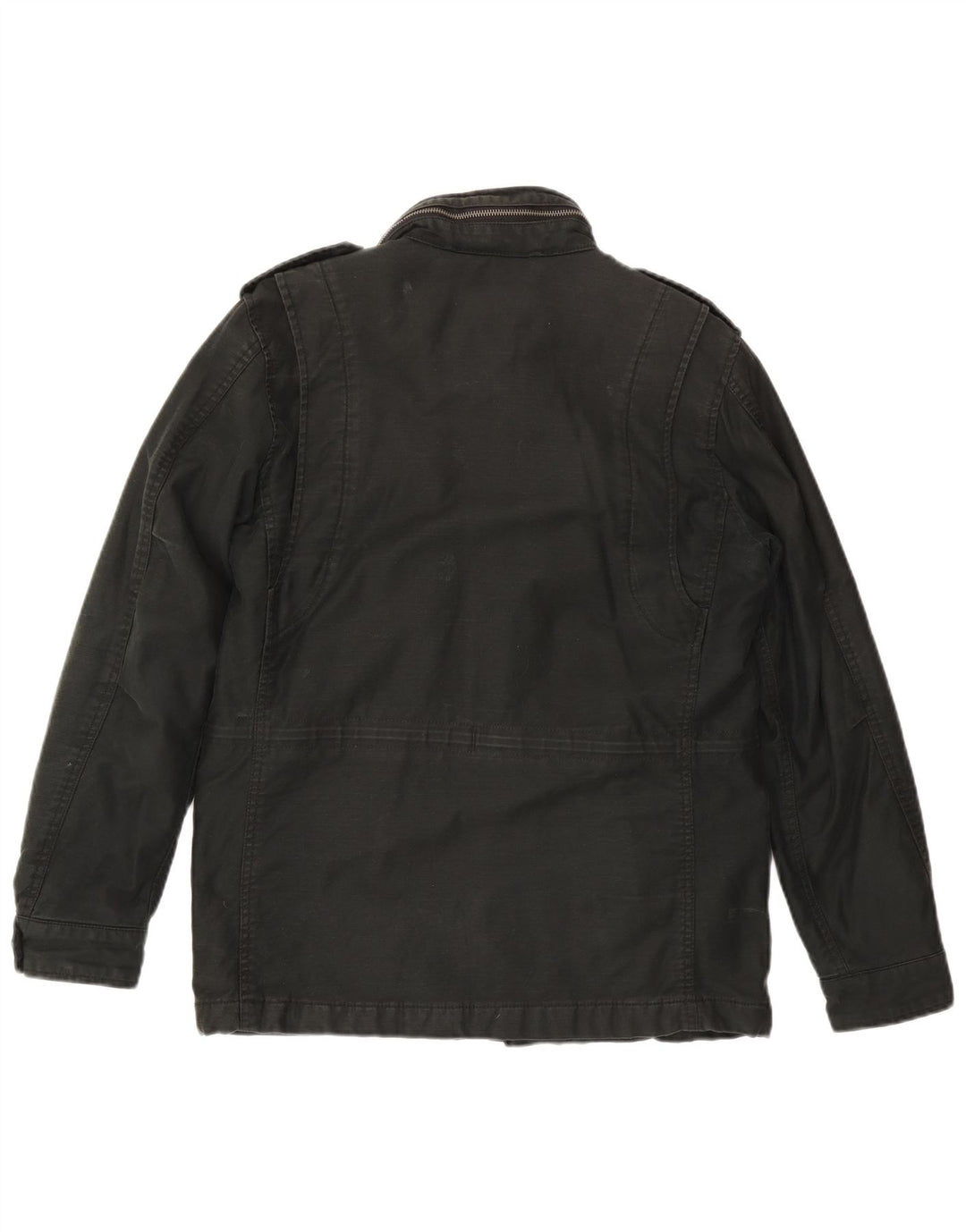 Superdry Militærjakke med hætte til mænd UK 36 Small Black