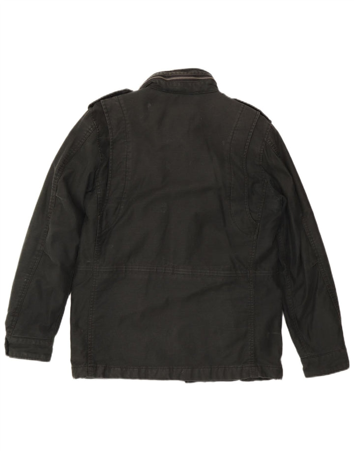 Superdry Militærjakke med hætte til mænd UK 36 Small Black