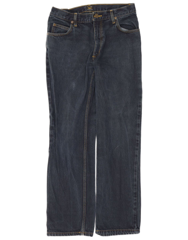 Lee Mens Brooklyn Comfort Straight Jeans W32 L30 Marineblå Bomuld