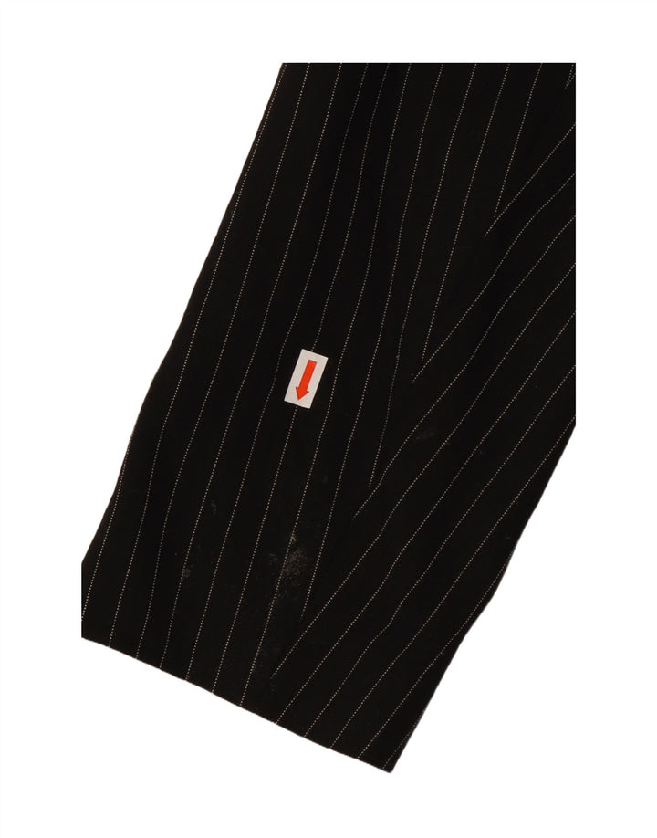 RENATO BALESTRA Dame 3-knaps blazerjakke IT 46 Stor sort nålestribe