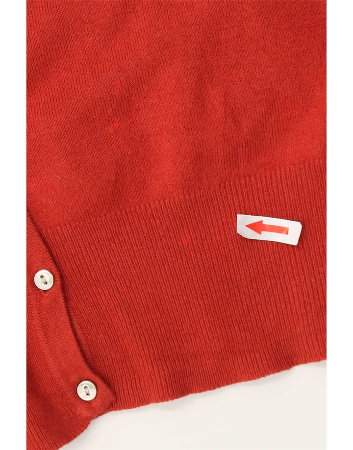 Marks & Spencer Dame Cardigan Sweater UK 12 Medium Red Viscose