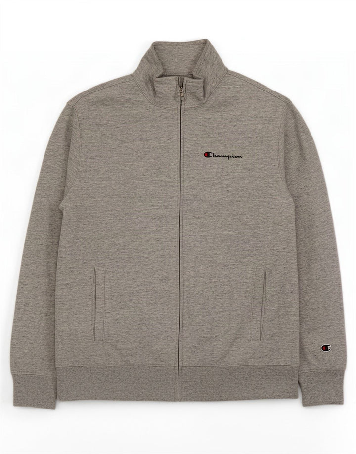 Champion Herre træningsdragt Topjakke Medium Grey Flecked Bomuld