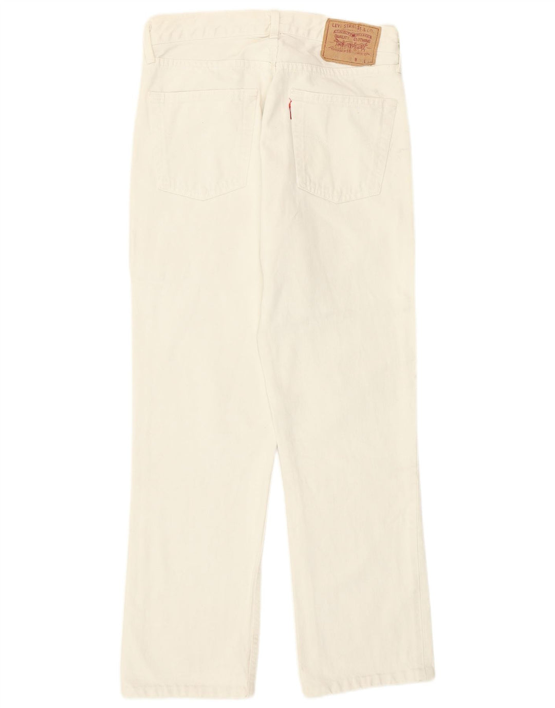 Levi's Straight Jeans til kvinder W31 L27 Off White Bomuld