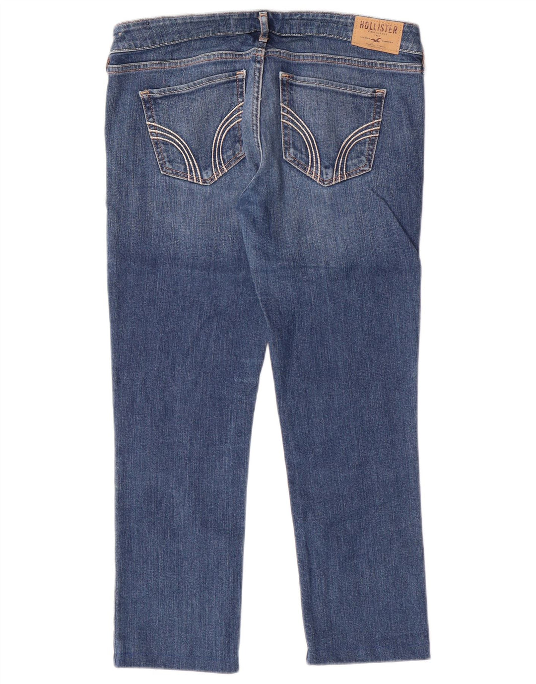 Hollister Womens Cropped Jeans US 7 Medium W28 L24 Blue