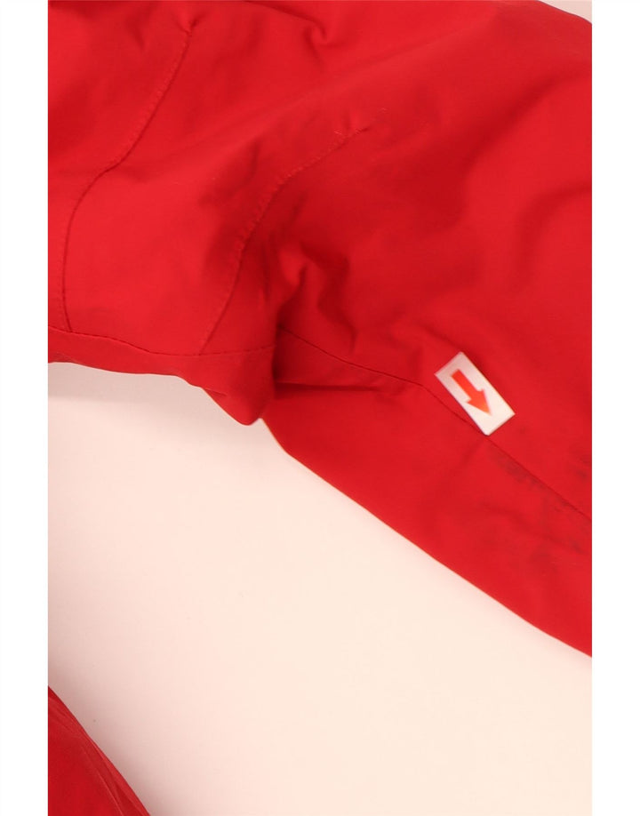 Helly Hansen Vindjakke med hætte til kvinder UK 10 Lille rød farveblok