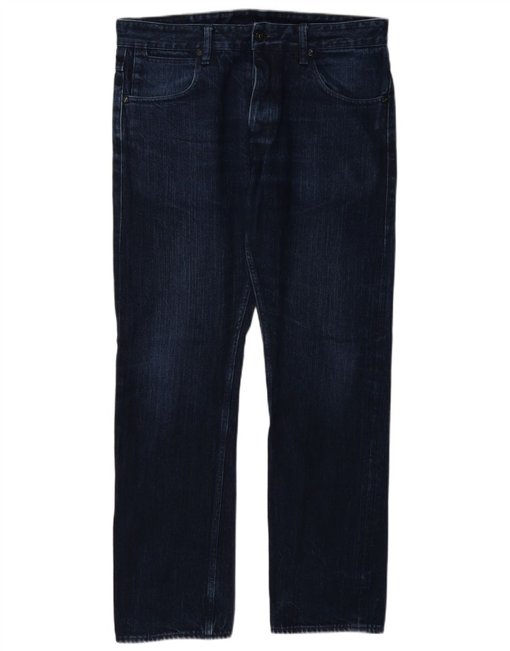 G-Star Straight Jeans til mænd W33 L32 Blå Bomuld