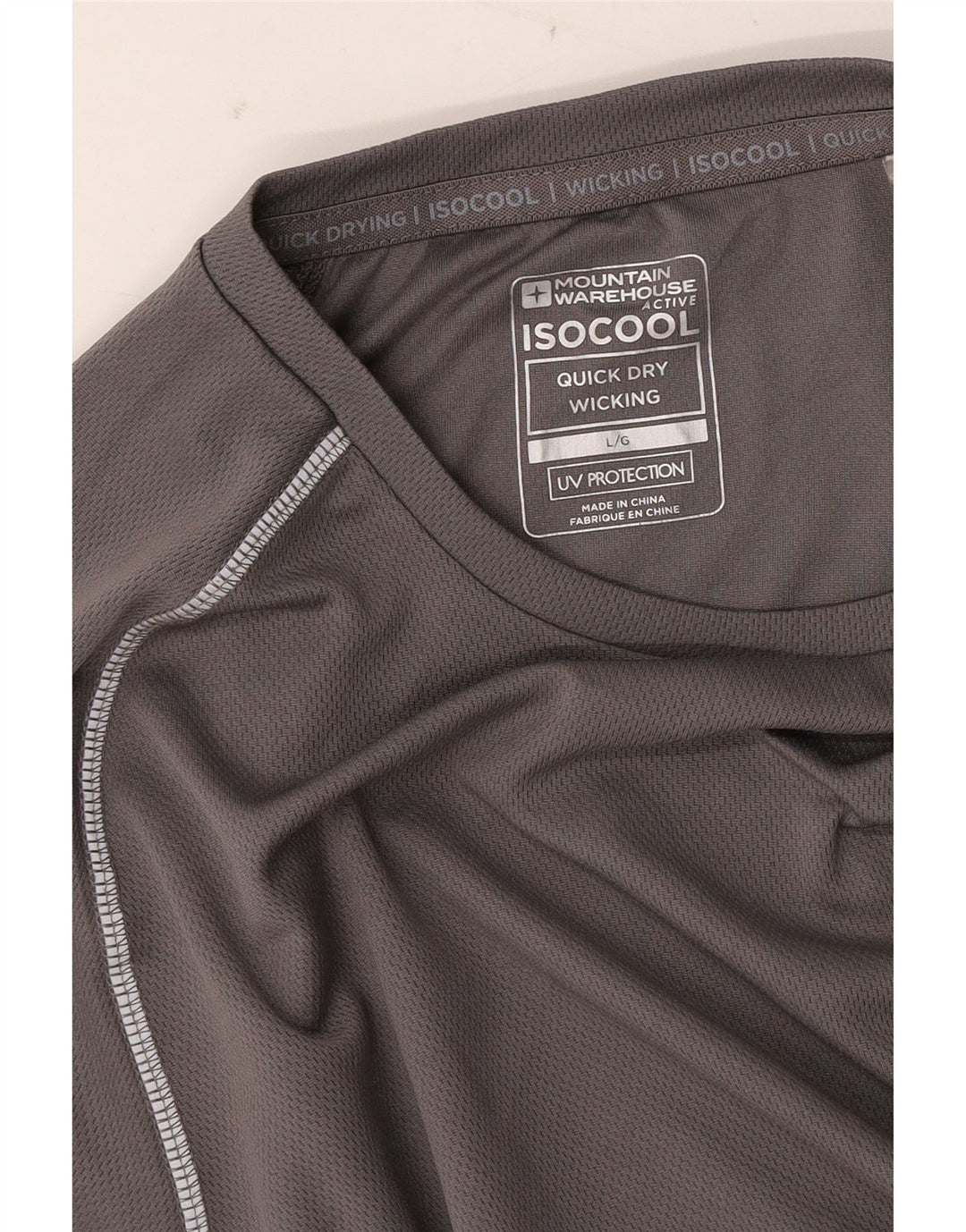 MOUNTAIN WAREHOUSE Herre IsoCool T-Shirt Top Stor Grå