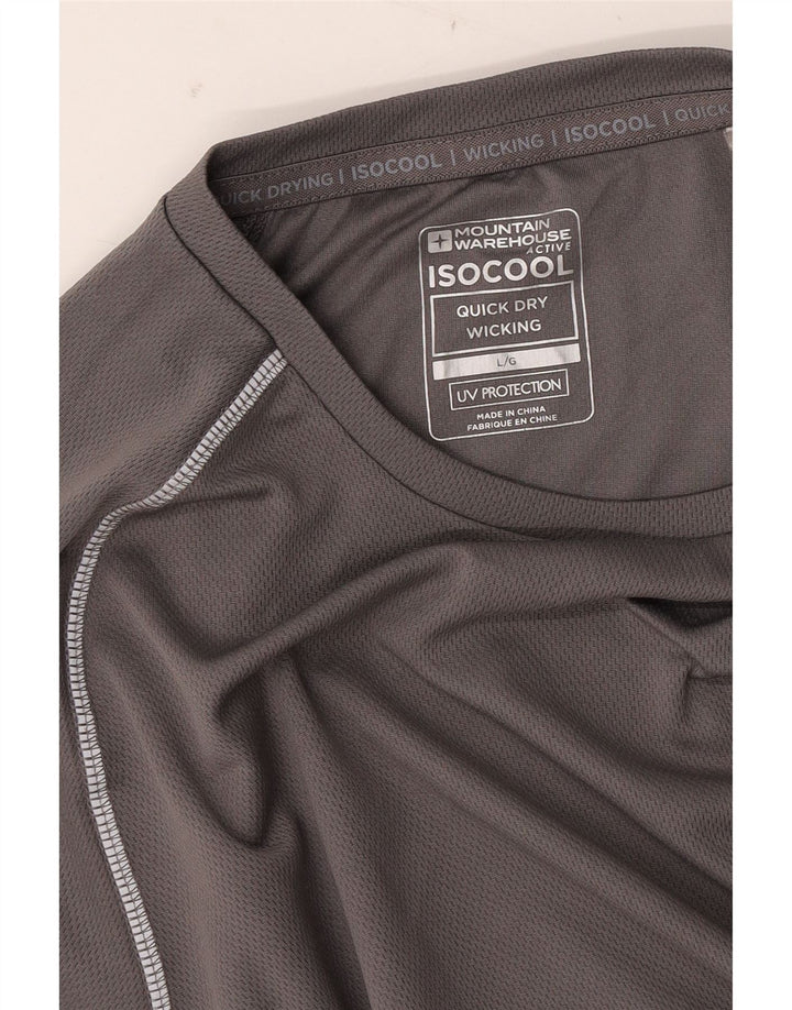 MOUNTAIN WAREHOUSE Herre IsoCool T-Shirt Top Stor Grå