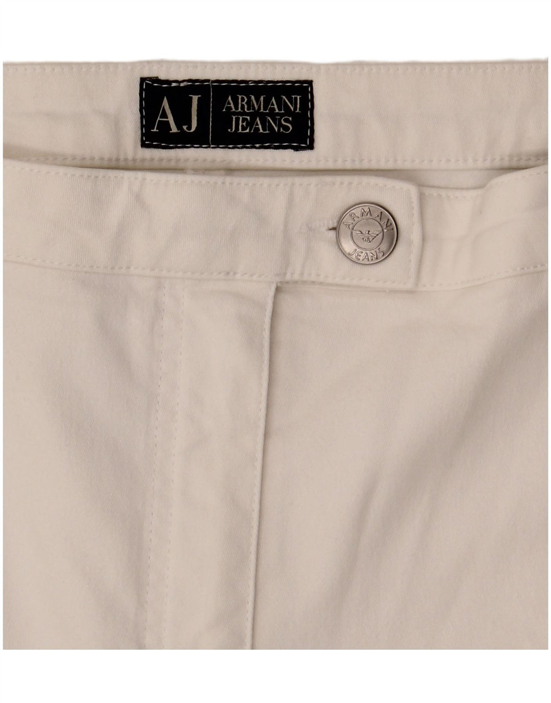 Armani Jeans Dame Bootcut Jeans IT 48 XL W32 L32 Hvid Bomuld