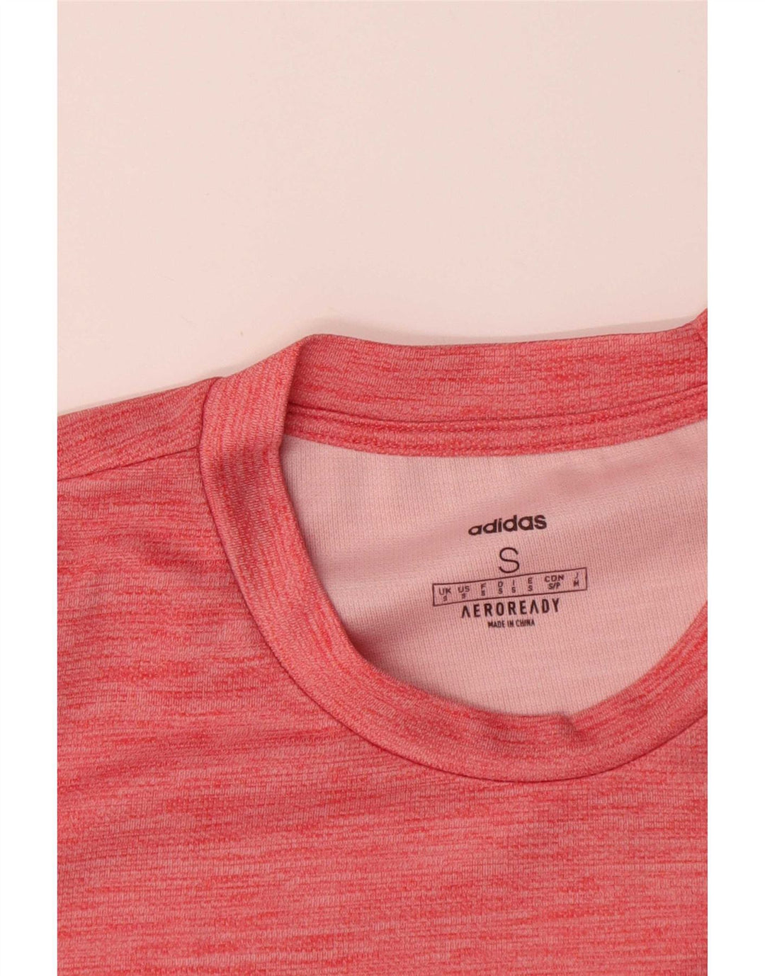 Adidas Herre Aeroready T-Shirt Top Lille Pink Flecked Polyester