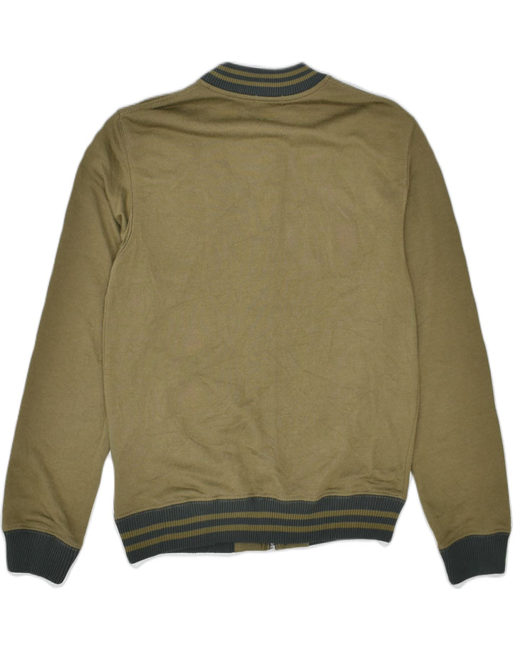 JACK & JONES Mens Tracksuit Top Jacket Small Khaki Polyester | Vintage | Thrift | Second-Hand | Used Clothing | Messina Hembry 