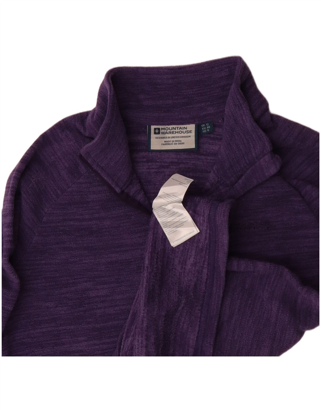 Mountain Warehouse Dame Fleece Jumper UK 12 Medium Lilla Polyester