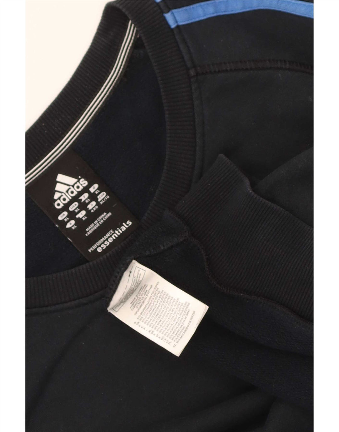Adidas Herre Sweatshirt Jumper XL Sort Bomuld
