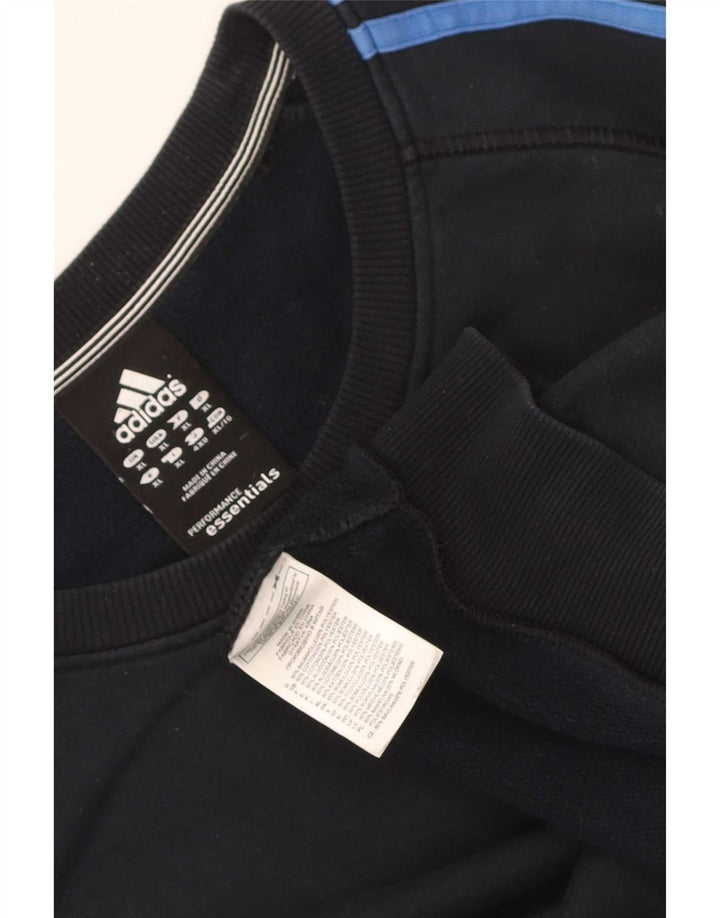 Adidas Herre Sweatshirt Jumper XL Sort Bomuld