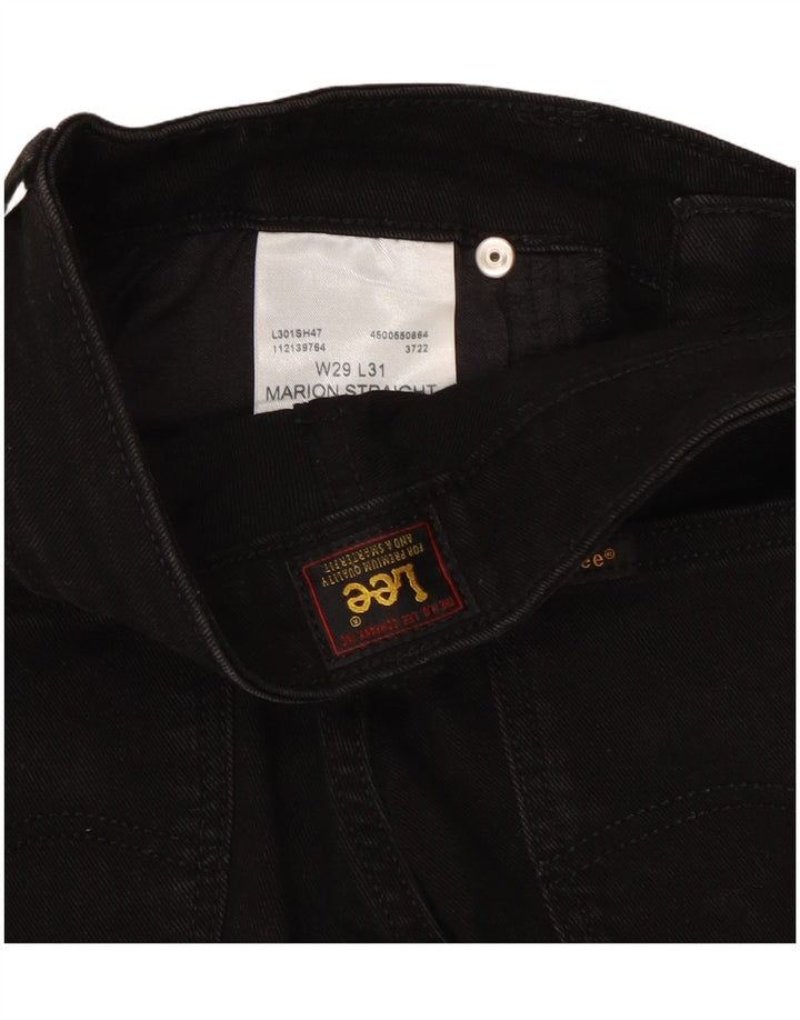 Lee Dame Marion Stretch Slim Jeans W29 L25 Sort Bomuld