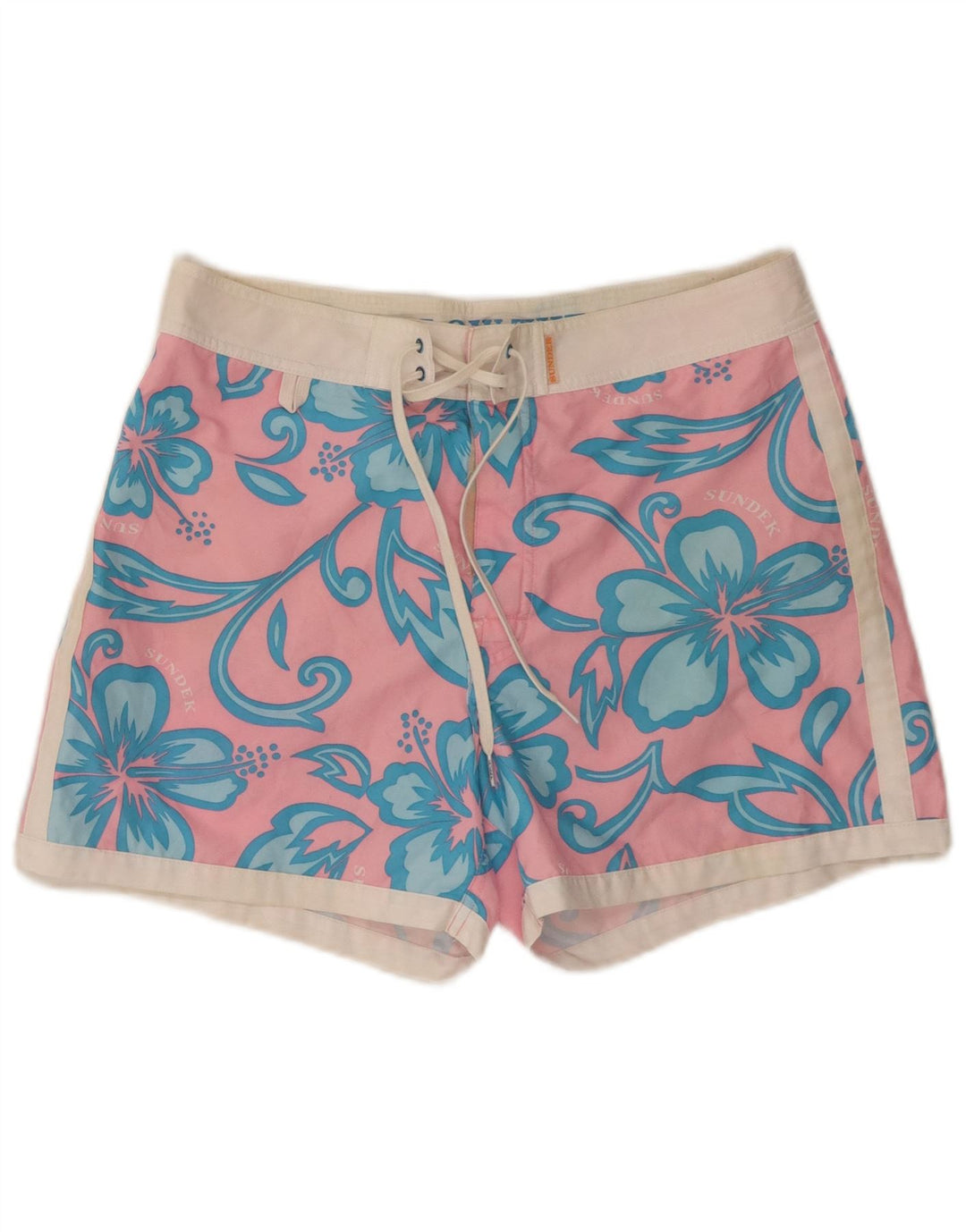 Sundek Herre grafiske svømmeshorts Medium Pink Floral Polyester