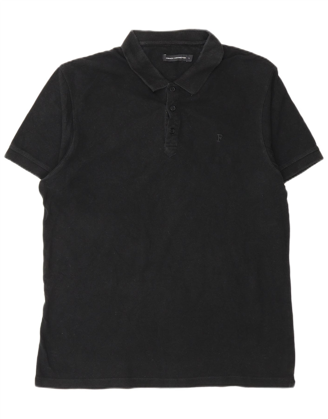 French Connection Herre Polo Shirt Large Sort