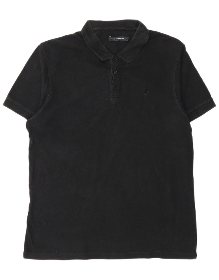 French Connection Herre Polo Shirt Large Sort