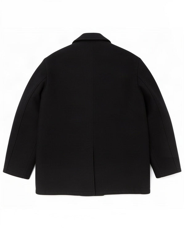 Carrera Herre Pea Coat UK 42 XL Navy Blue Wool