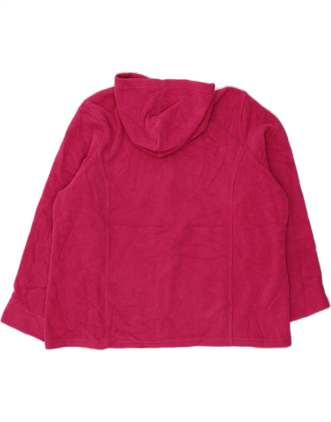 L.L.BEAN Womens Hooded Fleece Jacket UK 20 2XL Pink Polyester Vintage L.L.Bean and Second-Hand L.L.Bean from Messina Hembry 
