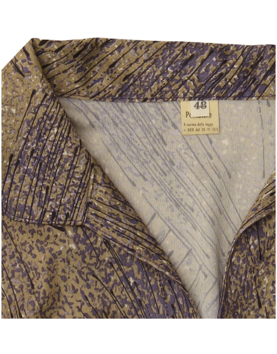 Vintage langærmet maxikjole til kvinder IT 48 XL brun polyester